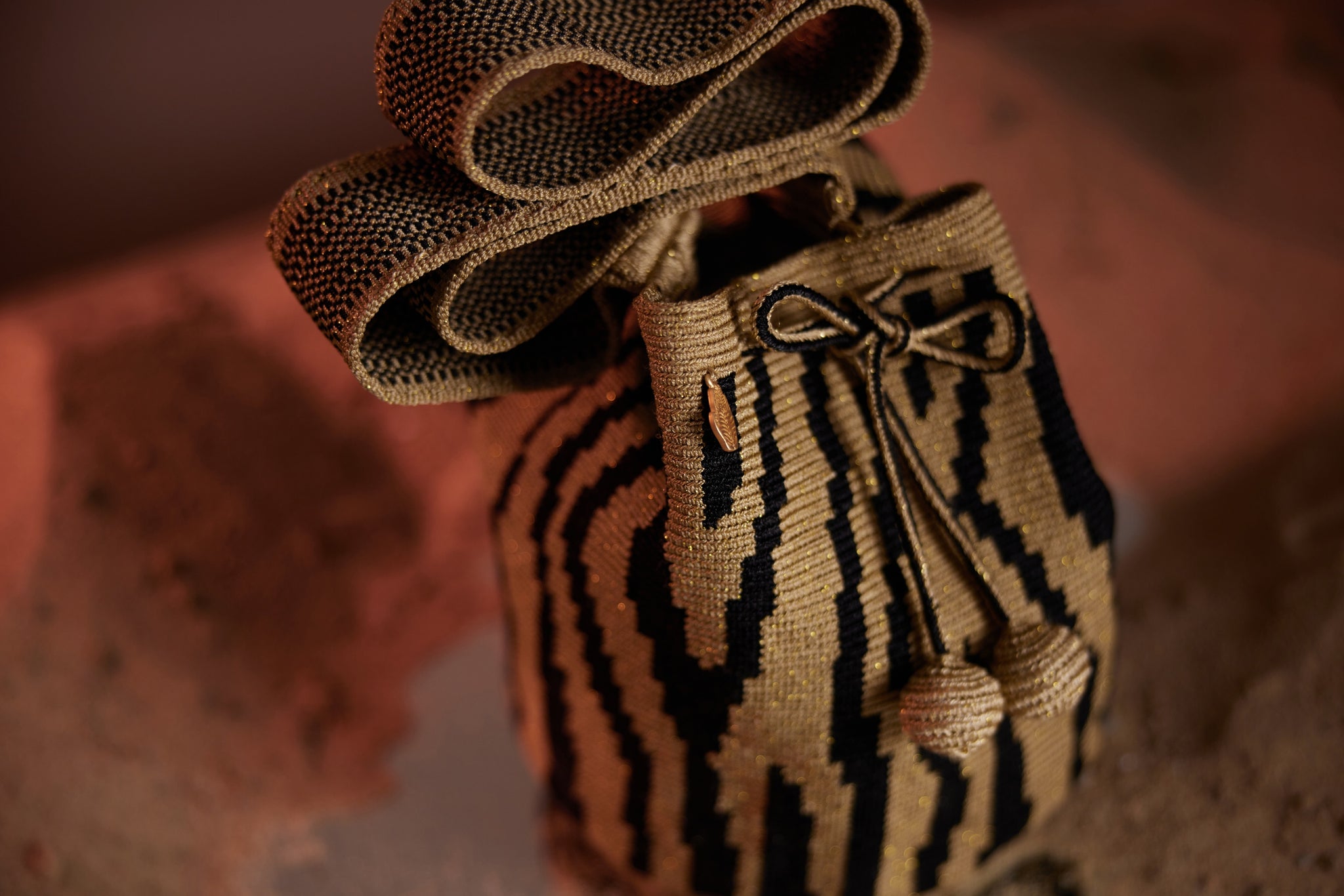 Zebra Gold Mochila